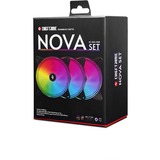 Chieftec Nova Set NF-3012-RGB case fan 3 stuks, Incl. controller