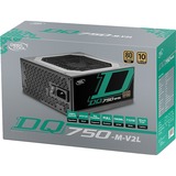 DeepCool DQ750-M-V2L modulaire 750 watt voeding  Zwart, 4x PCIe, 4x PCIe, Kabel-Management