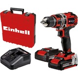 Einhell TE-CD 18/50 Li BL schroefboor Zwart/rood, Koffer, snellader en 2 accu's inbegrepen