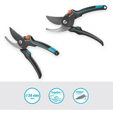 GARDENA Snoeischaar PremiumCut Pro​ Fresh Wood, Bypass Grijs/turquoise, 24 mm snoeidiameter