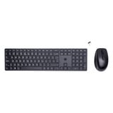 HP 650 draadloze toetsenbord- en muiscombinatie desktopset Zwart, EU lay-out (QWERTY), Membraan, 100%, 4000 dpi, 2.4 GHz