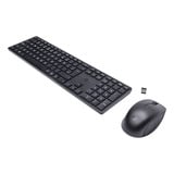 HP 650 draadloze toetsenbord- en muiscombinatie desktopset Zwart, EU lay-out (QWERTY), Membraan, 100%, 4000 dpi, 2.4 GHz