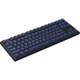 HelloGanss HS87T GC17 RGB mechanisch toetsenbord Zwart, US lay-out (QWERTY), Cherry MX Brown, 80% (TKL)	, RGB leds, PBT Doubleshot keycaps, hot swap, 2,4 GHz | Bluetooth | USB-C