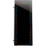 Inter-Tech X-908 Infini2 White Tower-behuizing Wit | 2x USB-A 3.2 (5 Gbit/s) | 2x USB-C 3.2 (5 Gbit/s) | 2x Audio | Window-kit