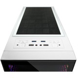 Inter-Tech X-908 Infini2 White Tower-behuizing Wit | 2x USB-A 3.2 (5 Gbit/s) | 2x USB-C 3.2 (5 Gbit/s) | 2x Audio | Window-kit
