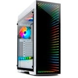 Inter-Tech X-908 Infini2 White midi tower behuizing Wit | 2x USB-A | 2x USB-C | RGB | Window