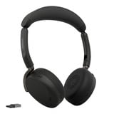 Jabra Evolve3 65 Flex UC on-ear headset Zwart, USB-A with Dongle, Bluetooth 5.3