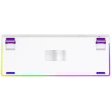 LORGAR KBP70TKLW, gaming toetsenbord Wit, US lay-out, TKL, RGB, Hot-swappable, PBT Double-shot, Bluetooth / 2.4GHz / USB