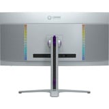 LORGAR Pro 34MP1 34" Curved UltraWide gaming monitor Zwart/grijs, HDMI, DisplayPort, USB C, Audio