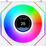 Lian Li UNI FAN SL-INF LCD FLEX Reverse 120 Wireless RGB case fans Wit, 3 stuks, 120 x 124 x 28 mm, PWM, 3 stuks