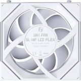 Lian Li UNI FAN SL-INF LCD FLEX Reverse 120 Wireless RGB case fans Wit, 3 stuks, 120 x 124 x 28 mm, PWM, 3 stuks