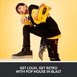 Logitech POP Mouse - BLAST Geel/zwart, 1000 - 4000 dpi, Bluetooth