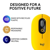 Logitech POP Mouse - BLAST Geel/zwart, 1000 - 4000 dpi, Bluetooth