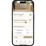 Mill Steel WiFi paneelverwarming PA1300WIFI4 Black, 1300 Watt convector Zwart, wifi 2,4 GHz (wifi 6), Bluetooth 5.2, Zigbee 3.0 + App