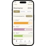 Mill Steel WiFi paneelverwarming PA1300WIFI4 Black, 1300 Watt convector Zwart, wifi 2,4 GHz (wifi 6), Bluetooth 5.2, Zigbee 3.0 + App