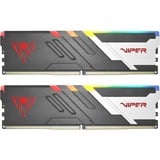Patriot 32 GB DDR5-6000 Kit werkgeheugen Zwart/wit, PVVR532G600C36K, Viper Venom RGB, XMP 3.0