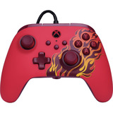 PowerA Advantage controller met kabel voor de Xbox Series X|S - Rood vuur Rood, Xbox Series X|S, Xbox One, Pc