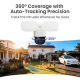 Reolink F850W TrackFlex Floodlight WiFi beveiligingscamera Wit, 4K, WiFi