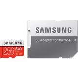 SAMSUNG EVO Plus microSDXC 32 GB geheugenkaart Rood/wit, MB-MC32GA/EU, Class 10, Incl. Adapter