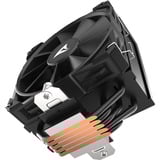 Sharkoon A50 cpu-koeler Zwart, 4-pins PWM fan-connector
