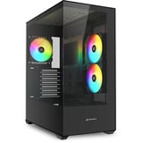 Sharkoon Sharkoon SK6 ARGB ATX midi tower behuizing Zwart | 2x USB-A | RGB | Window