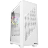Sharkoon VS9 RGB White midi tower behuizing Wit | 2x USB-A | 1x USB-C | RGB | Tempered Glass