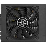 SilverStone SST-ST1100-TI v2.0 modulaire 1100 watt voeding  Zwart, 8x PCIe, 8x PCIe, Kabel-Management