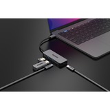Sitecom USB-C naar 2x USB-A + 2x USB-C usb-hub Grijs