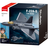 Sluban ModelBricks - F-22A Raptor Constructiespeelgoed Schaal 1:44