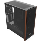 Thermaltake S370 WS midi tower behuizing Zwart | 2x USB-A | 1x USB-C | Tempered Glass