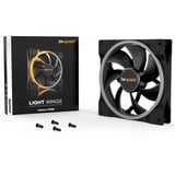 be quiet! Light Wings PWM 140 mm case fan Zwart, 4-pin PWM fan-connector