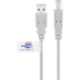 goobay USB 2.0 Kabel, USB-A > USB-B Grijs, 5 meter