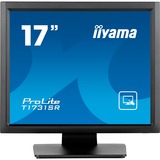 iiyama ProLite T1731SR-B1S 17" monitor Zwart (mat), Touch, USB, HDMI, Audio, DisplayPort