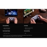 8BitDo Pro 2 Wired PS gamepad Grijs, Pc, Nintendo Switch