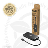 Club 3D 8-1 Portable Dock USB-C 10Gbps naar HDMI en DisplayPort dockingstation Zwart, 8K30Hz, PD Max.100 Watt