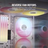 Corsair iCUE LINK LX140-R RGB Reverse case fan Wit, 140 x 140 x 25 mm, PWM