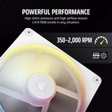 Corsair iCUE LINK LX140-R RGB Reverse case fan Wit, 140 x 140 x 25 mm, PWM