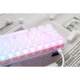 Ducky One 3 Mini Aura White, toetsenbord Wit, US lay-out, Cherry MX Silent Red, 60%, ABS Double Shot, hot swap