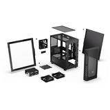 ENDORFY Signum M30 Air mini tower behuizing Zwart | 2x USB-A | 1x USB-C | Tempered Glass