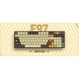 Iqunix F97 Happy Ape Wireless Mechanical Keyboard Bruin, US lay-out (QWERTY), Gateron Brown, 96%, RGB leds, Hot-swappable, PBT, 2.4GHz | Bluetooth 5.1 | USB-C