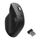 Keychron M6 Wireless Mouse Zwart, 100 tot 30.000 dpi, 8000Hz, 2,4 GHz / Bluetooth / USB