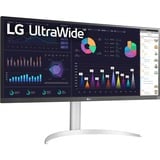 LG UltraWide 34WQ650-W 34" monitor Wit, 1x HDMI, 1x DisplayPort, 1x USB-C, 100 Hz