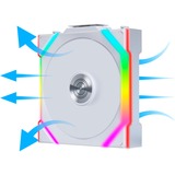 Lian Li UNI FAN SL120 Wireless Reverse Blade RGB case fans Wit, 3 stuks, 120 x 124.5 x 28 mm, PWM