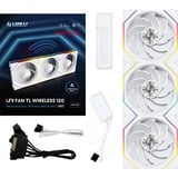 Lian Li UNI FAN TL 120 Wireless Reverse Blade RGB case fans Wit, 3 stuks, 120 x 124 x 28 mm, PWM, Incl. controller