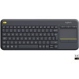 Logitech K400 Plus toetsenbord Antraciet, EU lay-out (QWERTY)