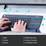 Logitech K400 Plus toetsenbord Antraciet, EU lay-out (QWERTY)