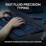 Logitech MX Keys S Plus Advanced Wireless Illuminated Keyboard, gaming toetsenbord Zwart, US-International