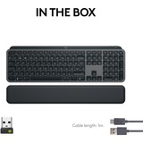 Logitech MX Keys S Plus Advanced Wireless Illuminated Keyboard, gaming toetsenbord Zwart, US-International