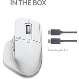 Logitech MX Master 3S voor Mac business muis Lichtgrijs, 200 tot 8000 dpi, Bluetooth Low Energy