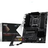MSI MSI PRO B850-S WIFI6E socket AM5 moederbord Zwart/zilver